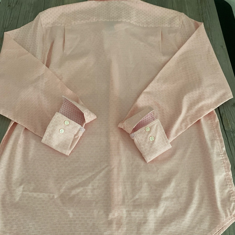 Tommy Bahama Mens Sarasota Stretch Button Shirt Ventura Coast Primrose Pink L - Picture 8 of 9